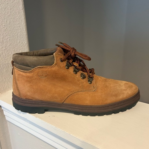 Timberland Brown Leather Ankle Boots Shoes Womens 8 - Picture 2 of 8